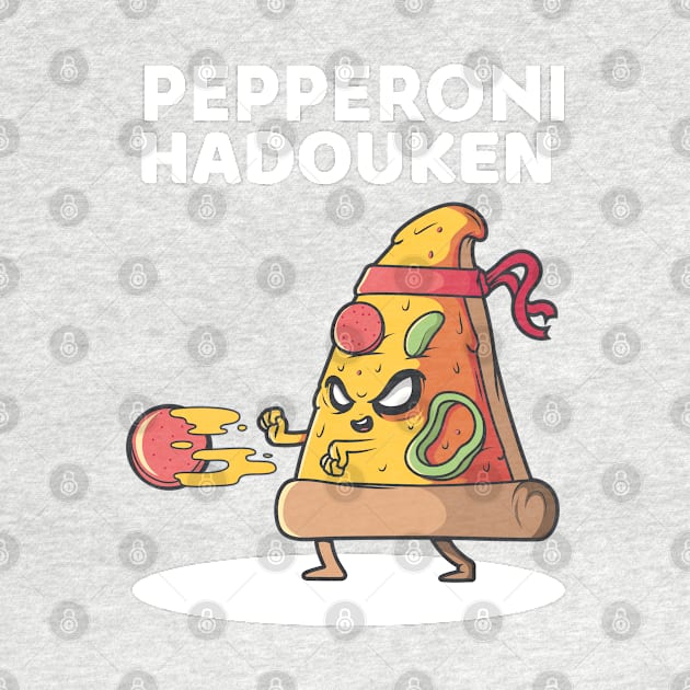 pizza pepperoni Hadouken by ZenCloak